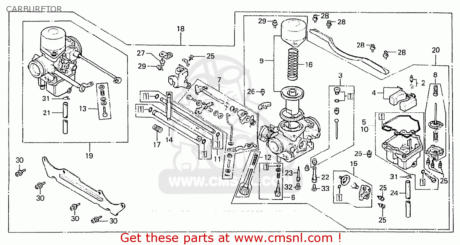 Honda on sale cx500 carburetor