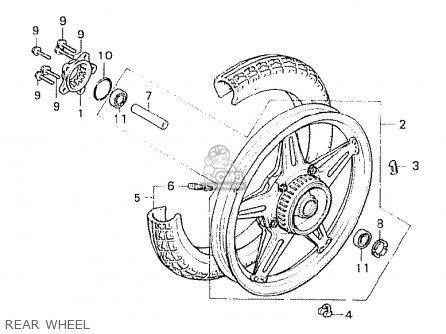 cx500 rear wheel