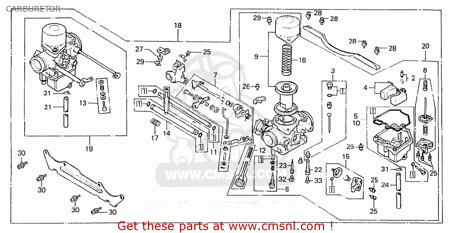 Honda CX500 1981 (B) EUROPEAN DIRECT SALES CARBURETOR buy CARBURETOR