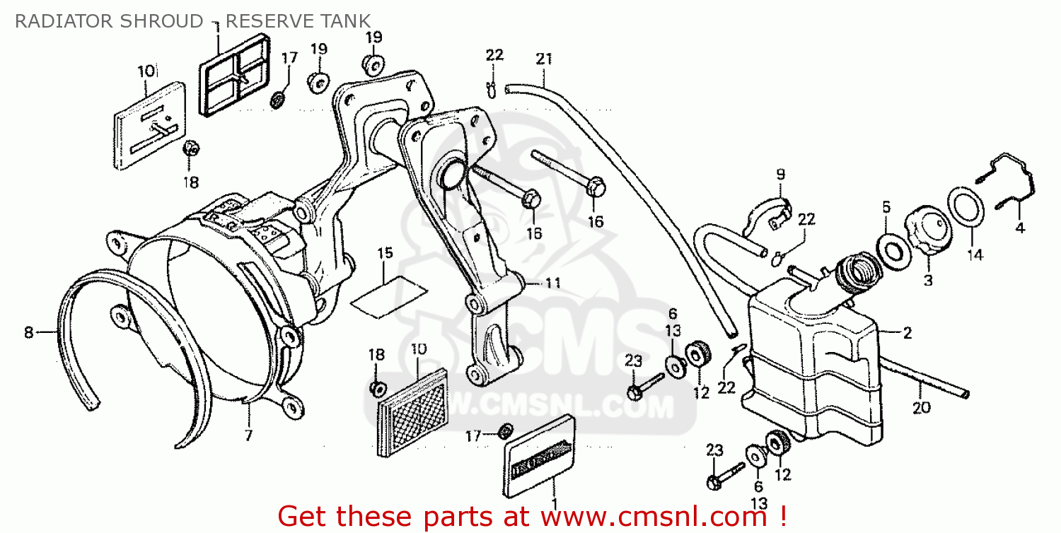 honda cx500 radiator