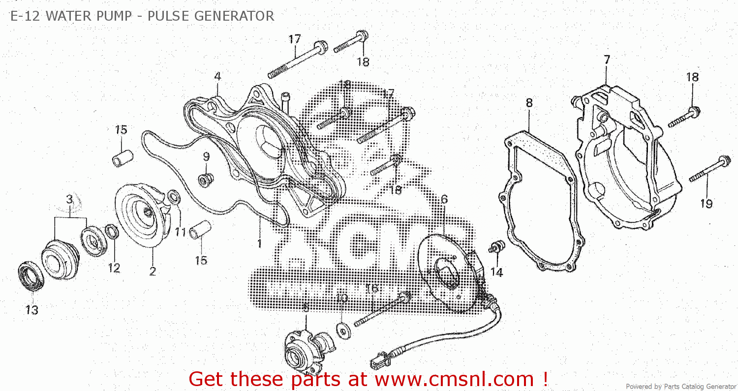 Honda CX500C 1982 (C) CANADA E12 WATER PUMP PULSE GENERATOR buy E