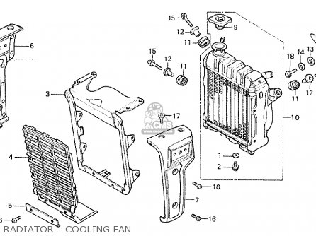 RADIATOR - COOLING FAN - CX500C CUSTOM 1980 (A) FRANCE