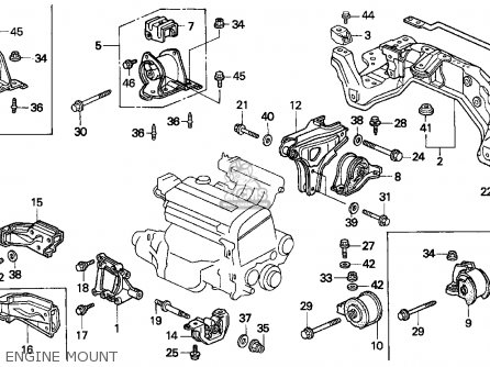 Del Sol Engine Compartment Honda DEL SOL 1995 (S) 2DR SI (KA) parts lists and schematics