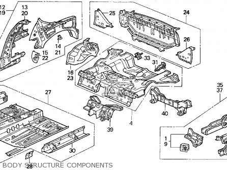 Honda Del Sol 1995 (s) 2dr V-tec Abs (ka) Parts Lists And Schematics