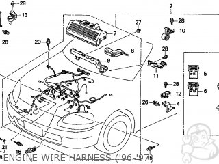 Honda DEL SOL 1997 (V) 2DR S (KA,KL) parts lists and schematics