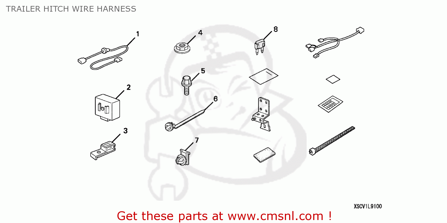 Honda ELEMENT 2003 (3) 5DR DX 2WD (KA) TRAILER HITCH WIRE HARNESS buy