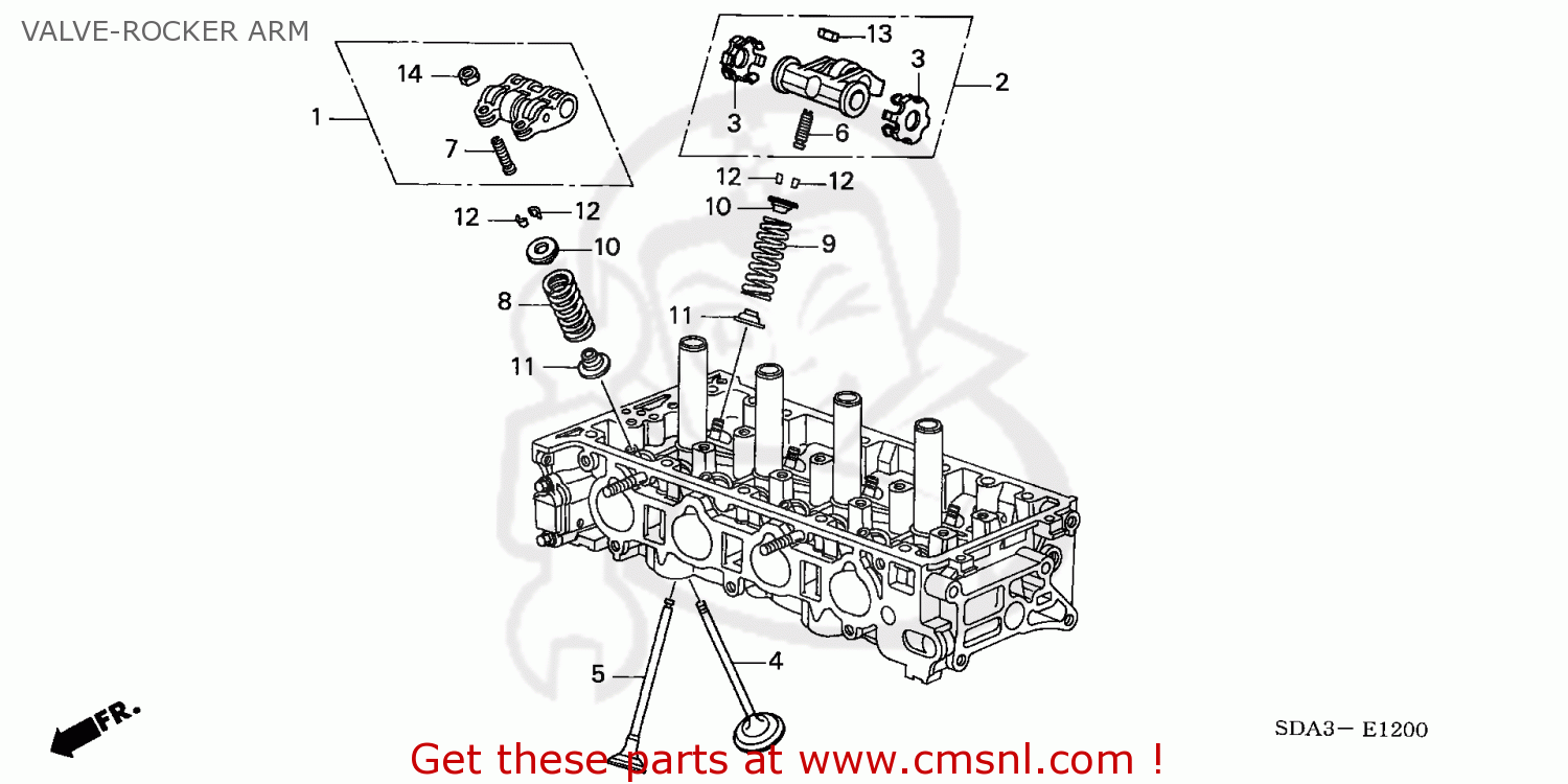 Honda Element 03 3 5dr Ex 4wd Ka Valve Rocker Arm Buy Valve Rocker Arm Spares Online