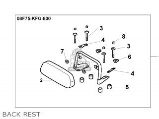 BACK REST - FES250 FORESIGHT 1998 (W) BELGIUM KPH