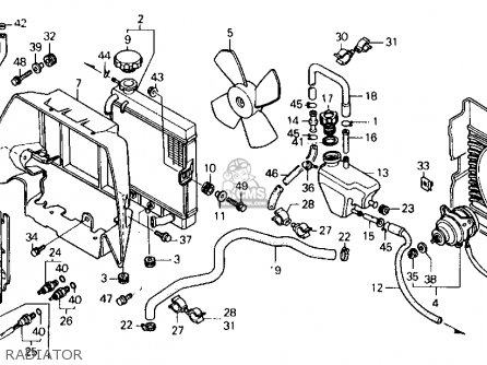 Honda FL400R PILOT 1989 (K) USA parts lists and schematics