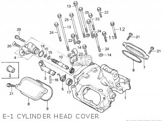 E-1 CYLINDER HEAD COVER - FT500 1982 (C)