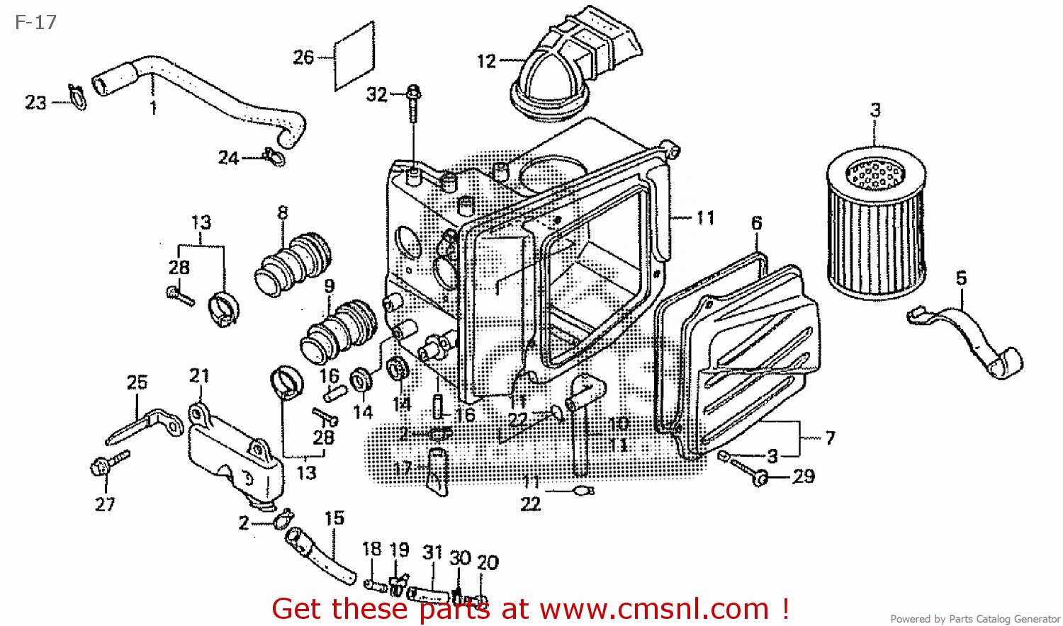 Honda GB250 CLUBMAN 1984 (E) JAPAN MV10-101 F-17 - buy F-17 spares online