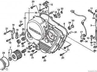 Honda GB500 1985 (F) JAPAN PC16-100 parts lists and schematics