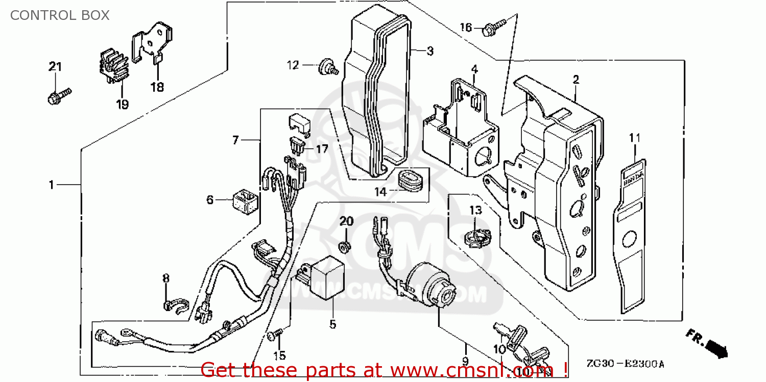 Honda GD410\QAAE\14ZG30E2 CONTROL BOX - buy CONTROL BOX spares online