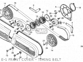 E-1 FRONT COVER - TIMING BELT - GL1000 1979 (Z)