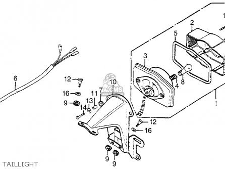 Honda GL1000 GOLDWING 1977 USA parts lists and schematics