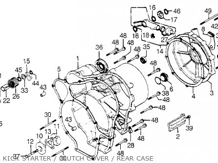 Honda GL1000 GOLDWING LTD 1976 USA parts lists and schematics