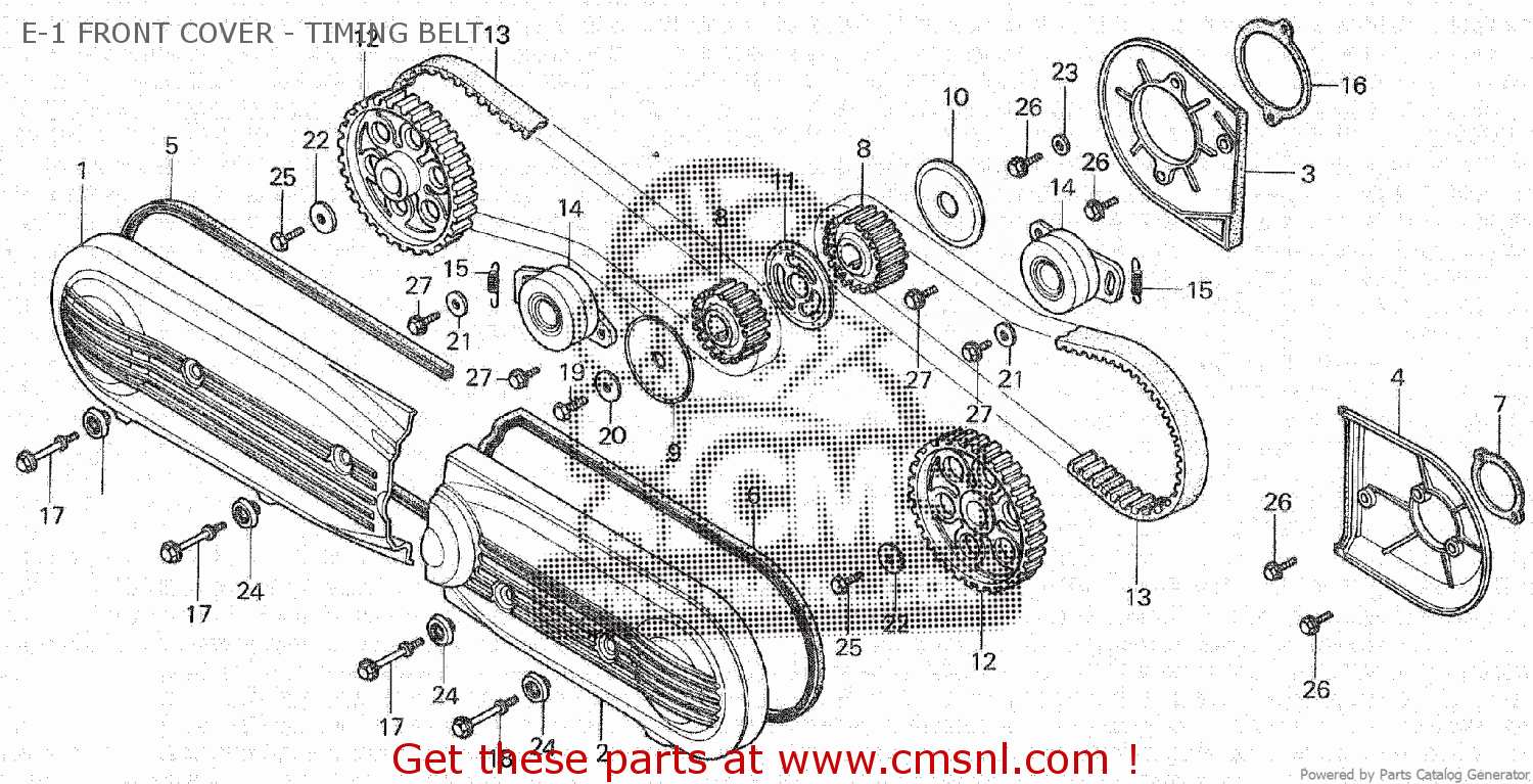 Honda GL1100 1982 (C) E1 FRONT COVER TIMING BELT buy E1 FRONT