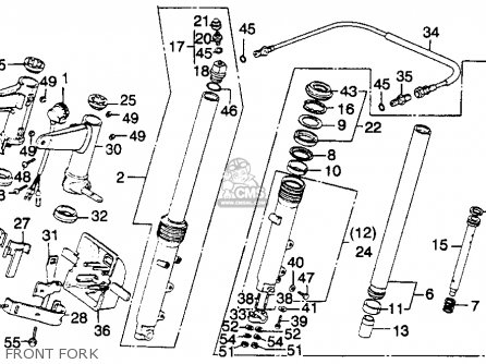 Honda GL1100 GOLDWING 1980 (A) USA parts lists and schematics