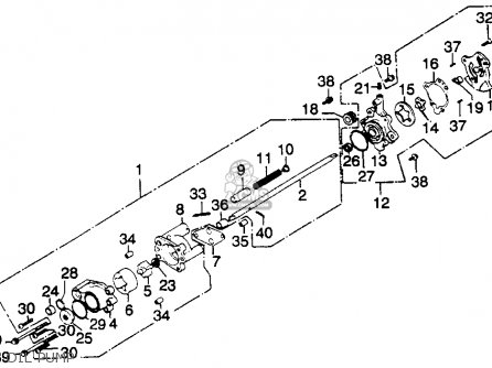 Honda GL1100 GOLDWING 1980 (A) USA parts lists and schematics