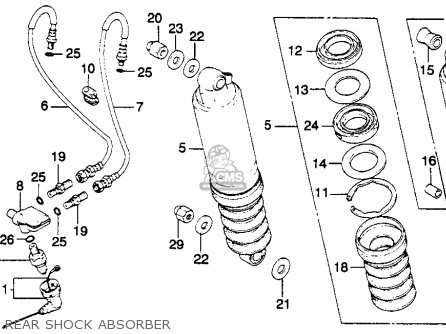 Honda GL1100 GOLDWING 1980 (A) USA parts lists and schematics