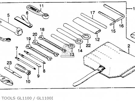 Honda GL1100 GOLDWING 1981 (B) USA parts lists and schematics
