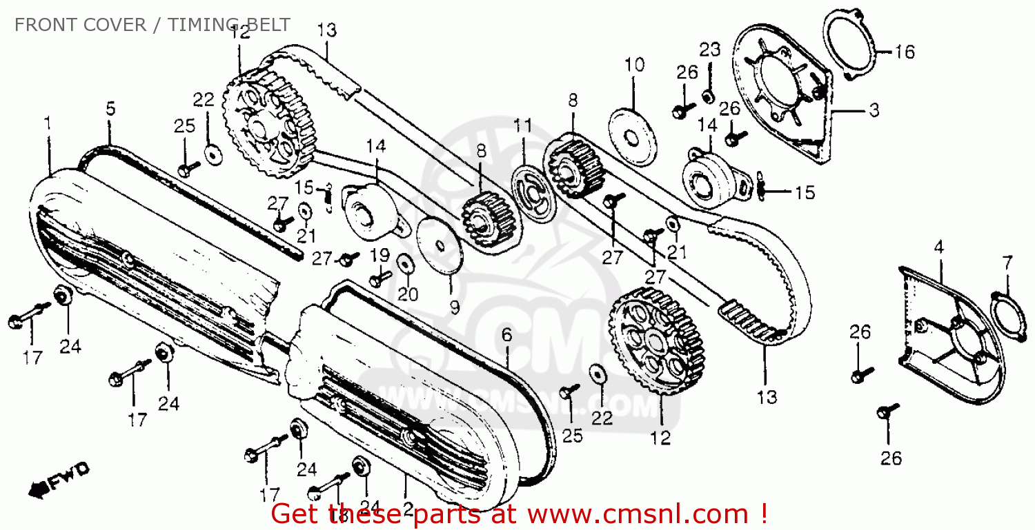 honda goldwing timing belt