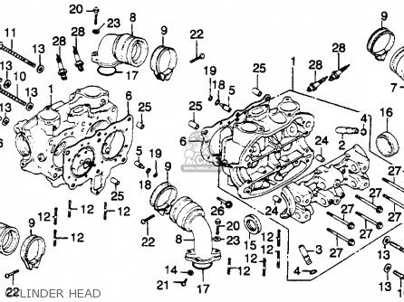 Honda GL1100I GOLDWING INTERSTATE 1981 (B) USA Parts Lists And Schematics