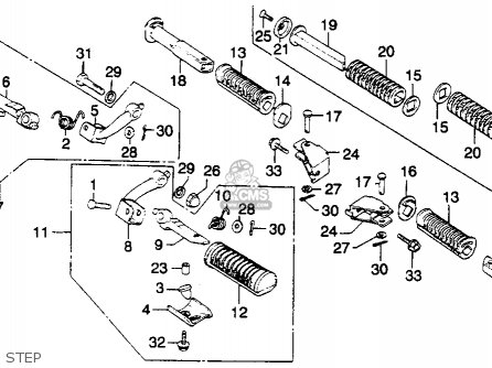 Honda GL1100I GOLDWING INTERSTATE 1981 (B) USA Parts Lists And Schematics