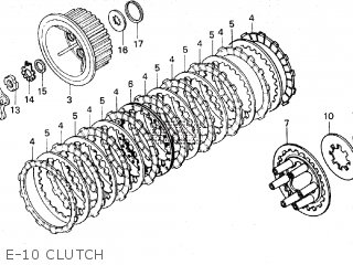 Honda GL1200 GOLDWING 1984 (E) parts lists and schematics