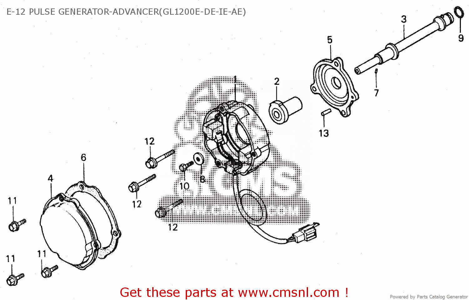 Honda GL1200A GOLDWING ASPENCADE 1984 (E) F-45 AIR VALVE-HOSE(GL1200AE