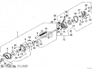 Honda GL1200I GOLDWING INTERSTATE 1986 (G) parts lists and schematics