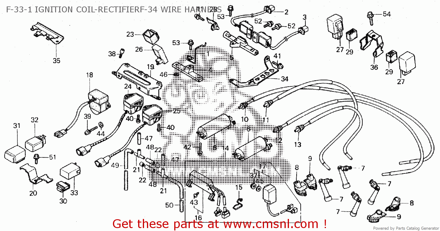 Honda GL1200L GOLDWING LIMITED EDITION 1985 (F) F-33-1 IGNITION COIL ...