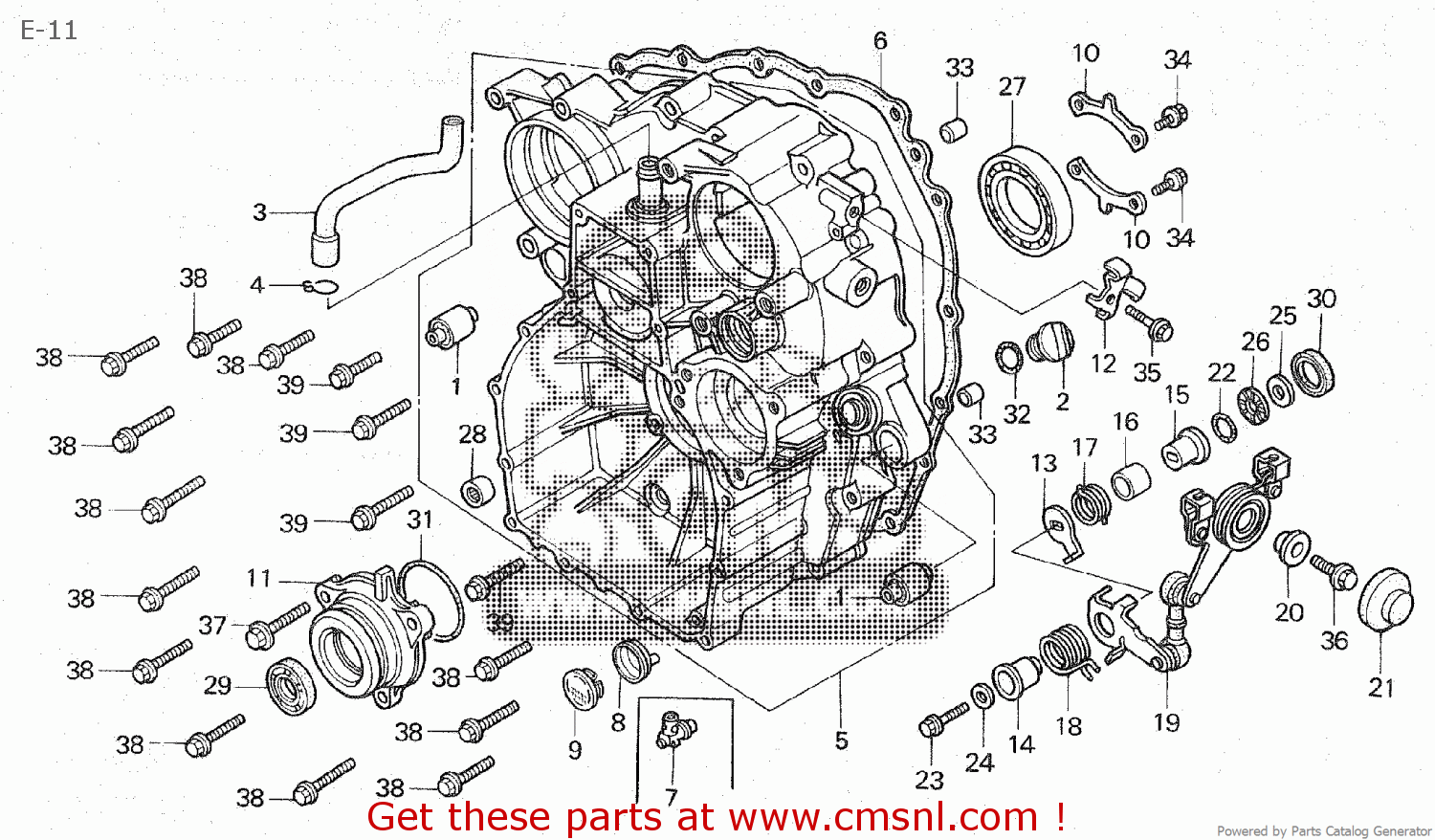 Honda GL1500 GOLDWING 1989 (K) JAPAN SC22100 parts lists and schematics