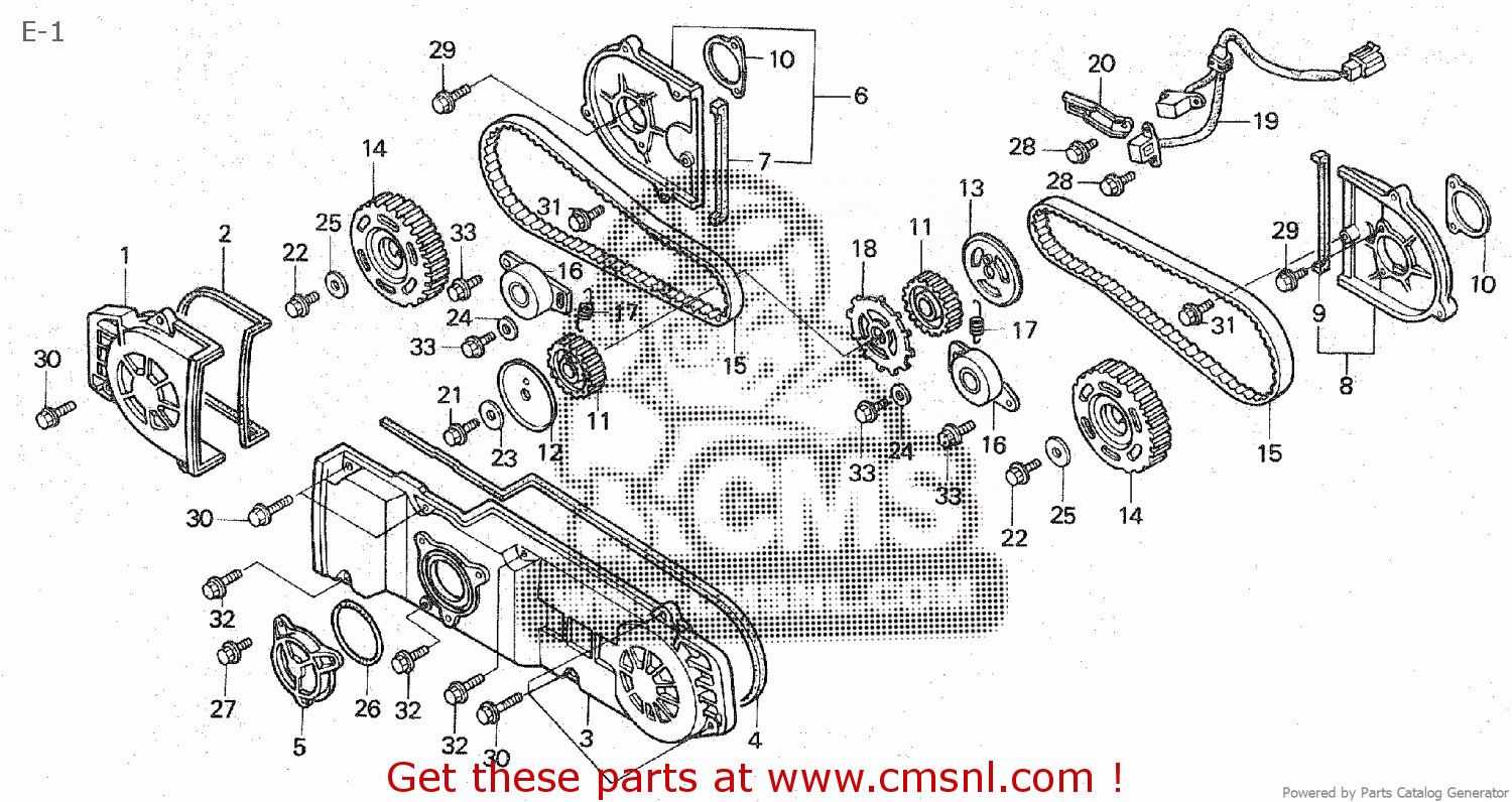 Honda GL1500 GOLDWING 1989 (K) JAPAN SC22100 parts lists and schematics
