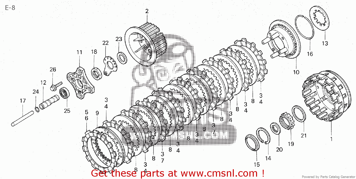 Honda GL1500 GOLDWING 1989 (K) JAPAN SC22100 parts lists and schematics