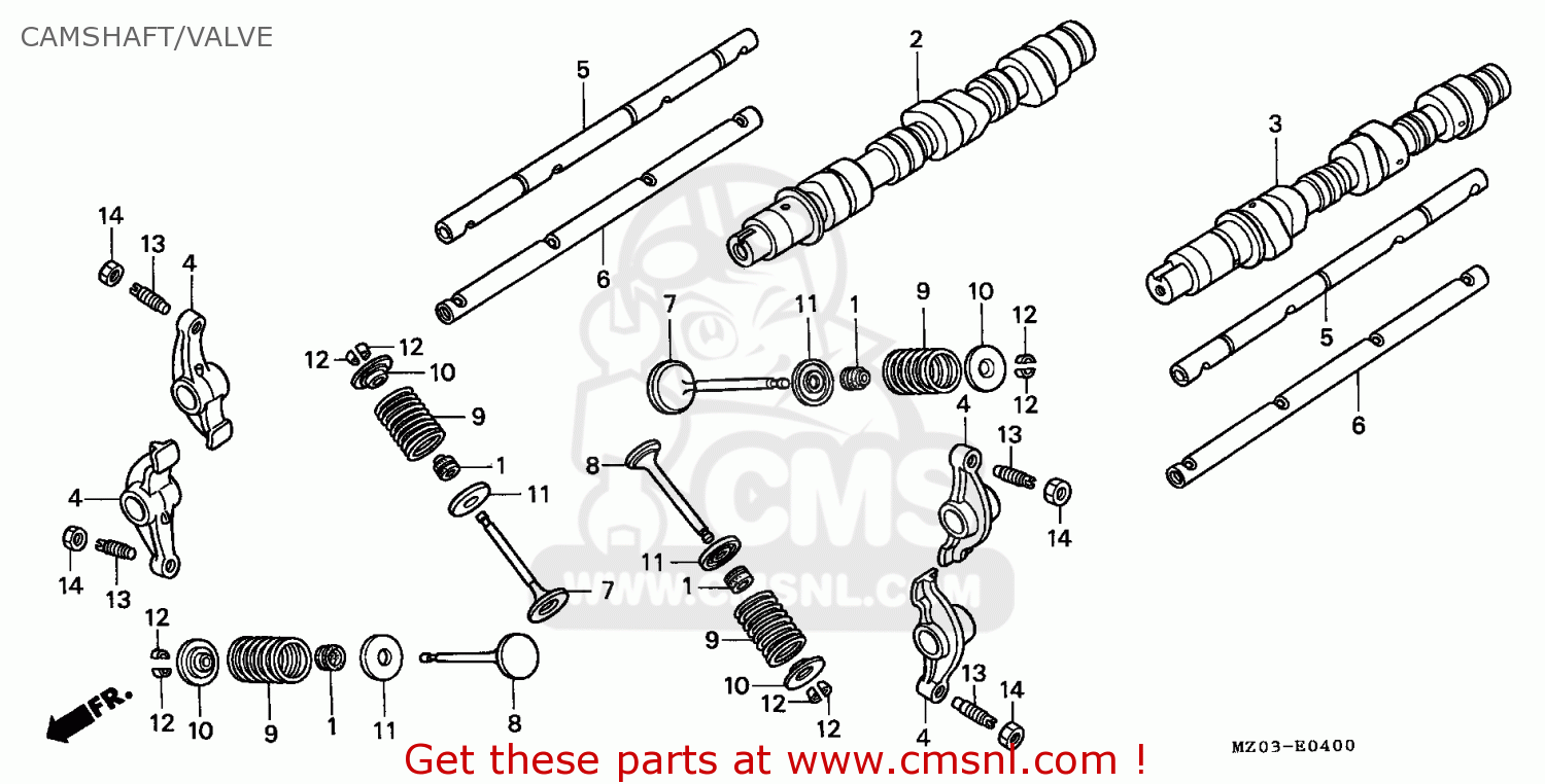 Honda GL1500C VALKYRIE 1997 (V) GERMANY CAMSHAFT/VALVE buy CAMSHAFT