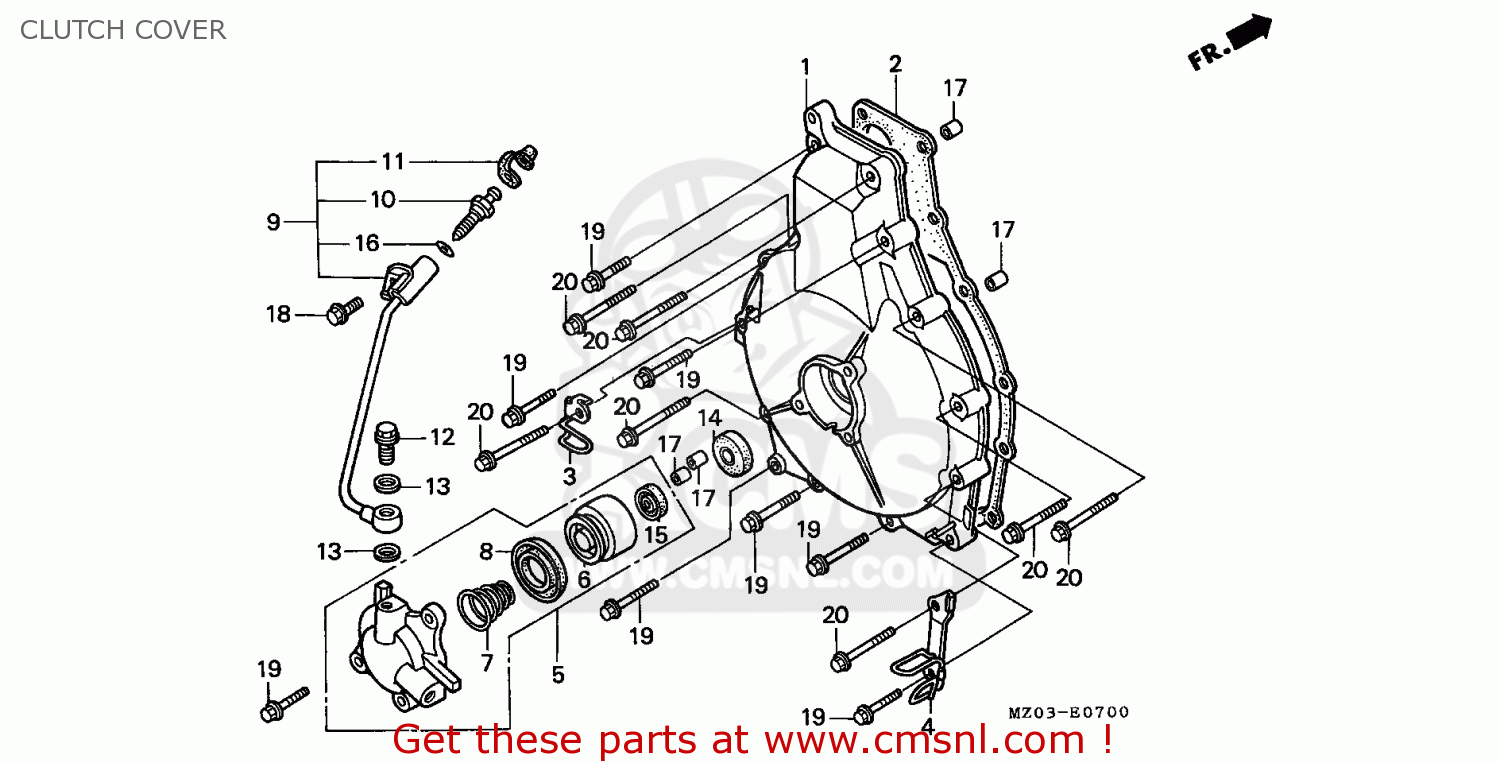 Honda GL1500C VALKYRIE 1999 (X) AUSTRALIA / RBM CLUTCH COVER buy