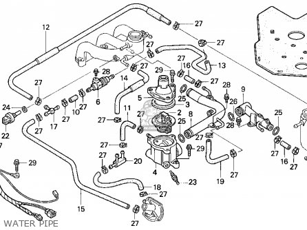 Honda GL1500SE GOLDWING 1994 (R) USA CALIFORNIA parts lists and schematics