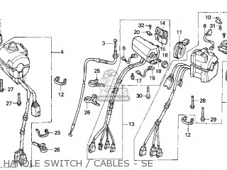 Honda GL1500SE GOLDWING 1999 (X) USA CALIFORNIA parts lists and schematics