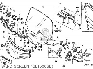 Honda GL1500SE GOLDWING SPECIAL EDITION 1999 (X) ENGLAND / MKH parts