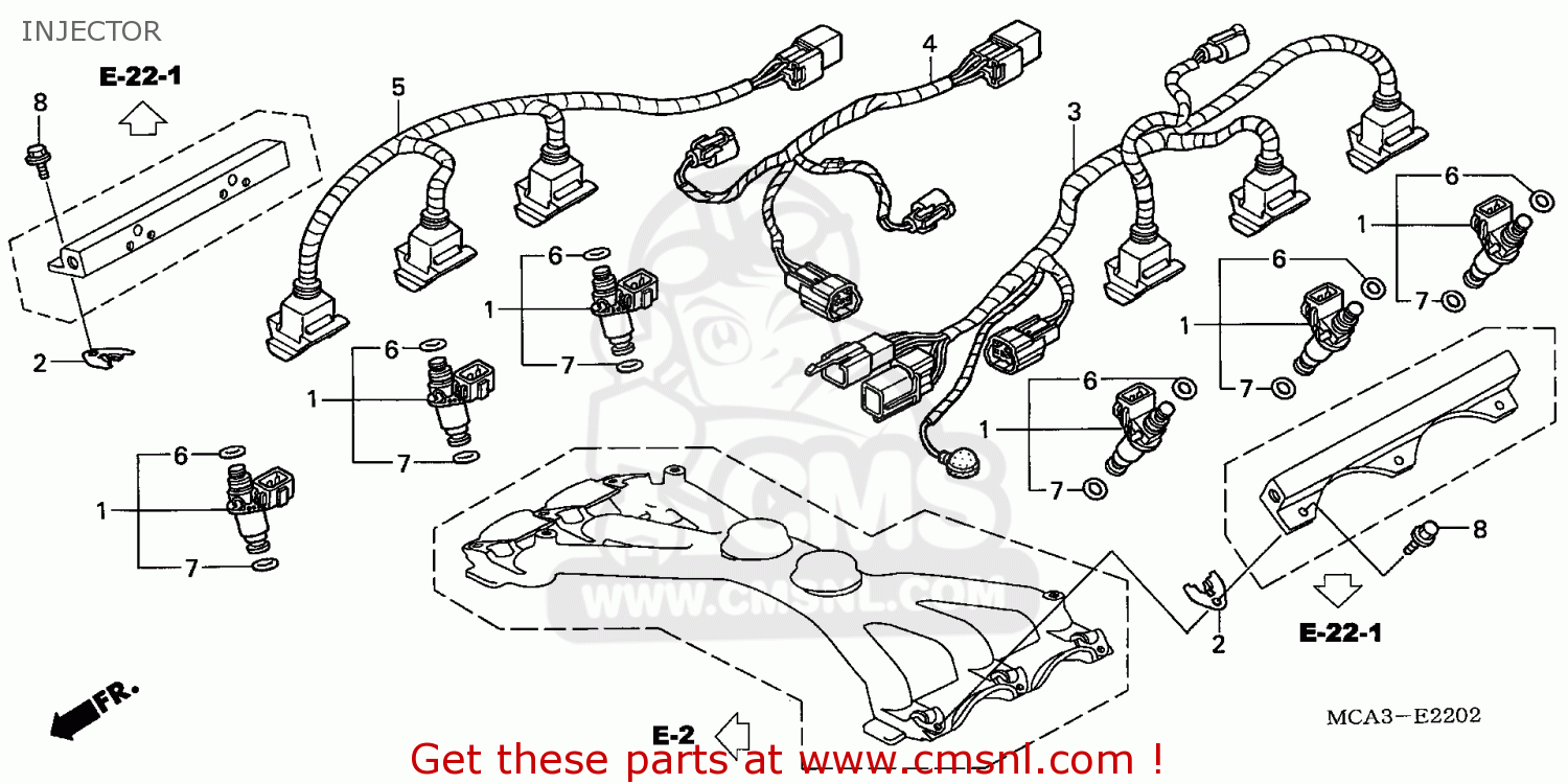 Honda GL1800 GOLDWING 2006 (6) FRANCE / CMF GH INJECTOR buy INJECTOR