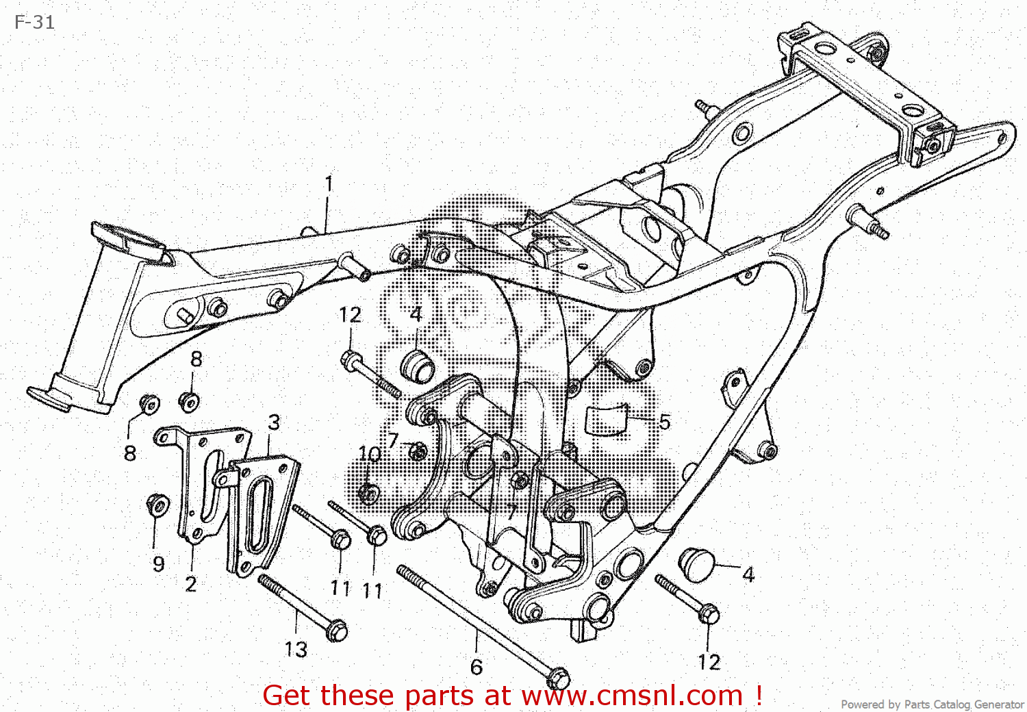 Honda GL400C WING 1980 (A) JAPAN F-31 - buy F-31 spares online