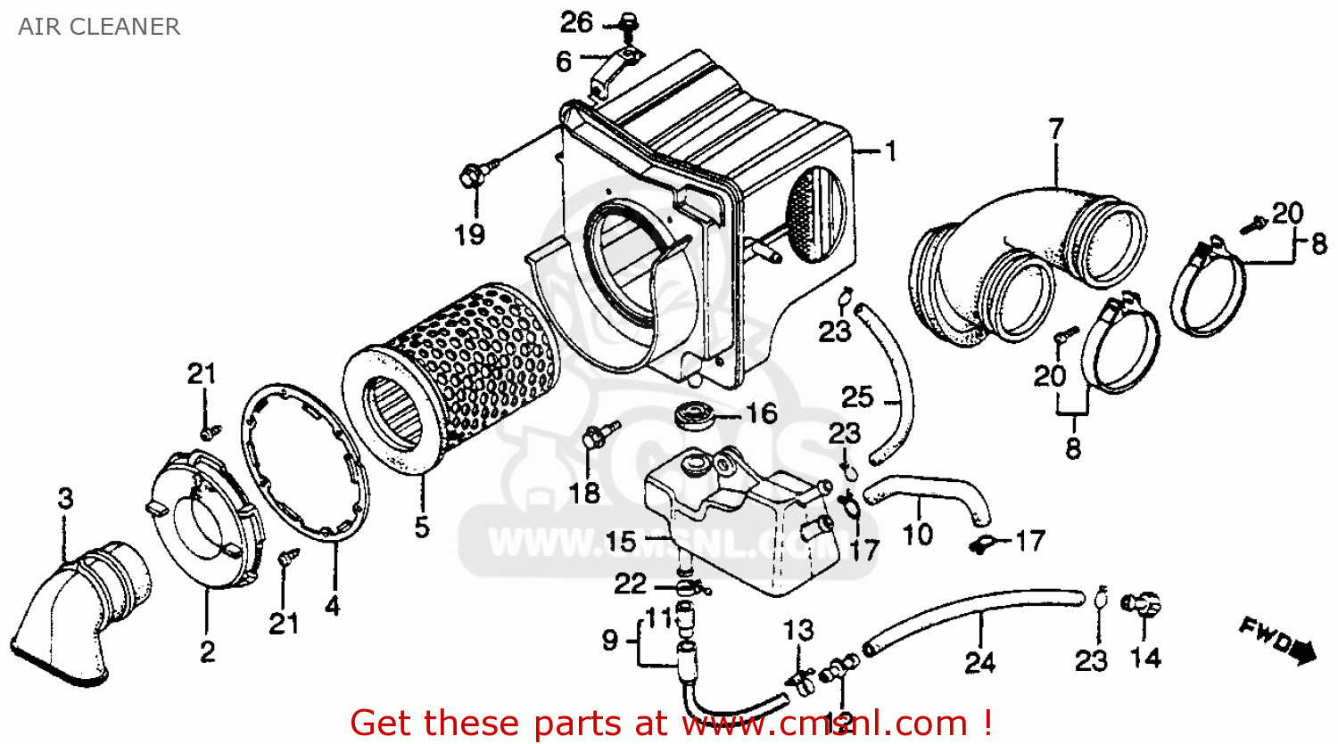 Honda Honda GL500 SILVERWING 1981 (B) USA parts lists and schematics