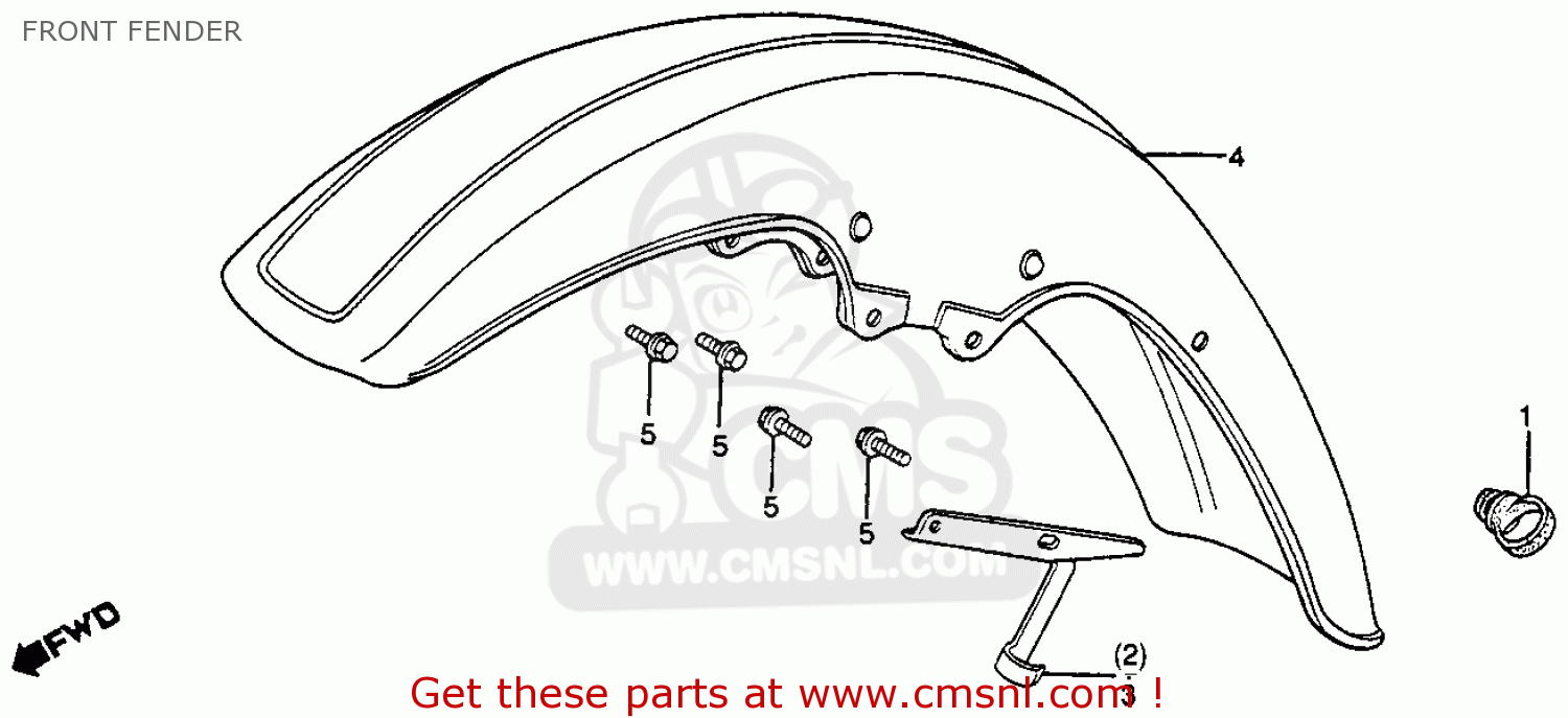 Honda Honda GL500 SILVERWING 1981 (B) USA parts lists and schematics