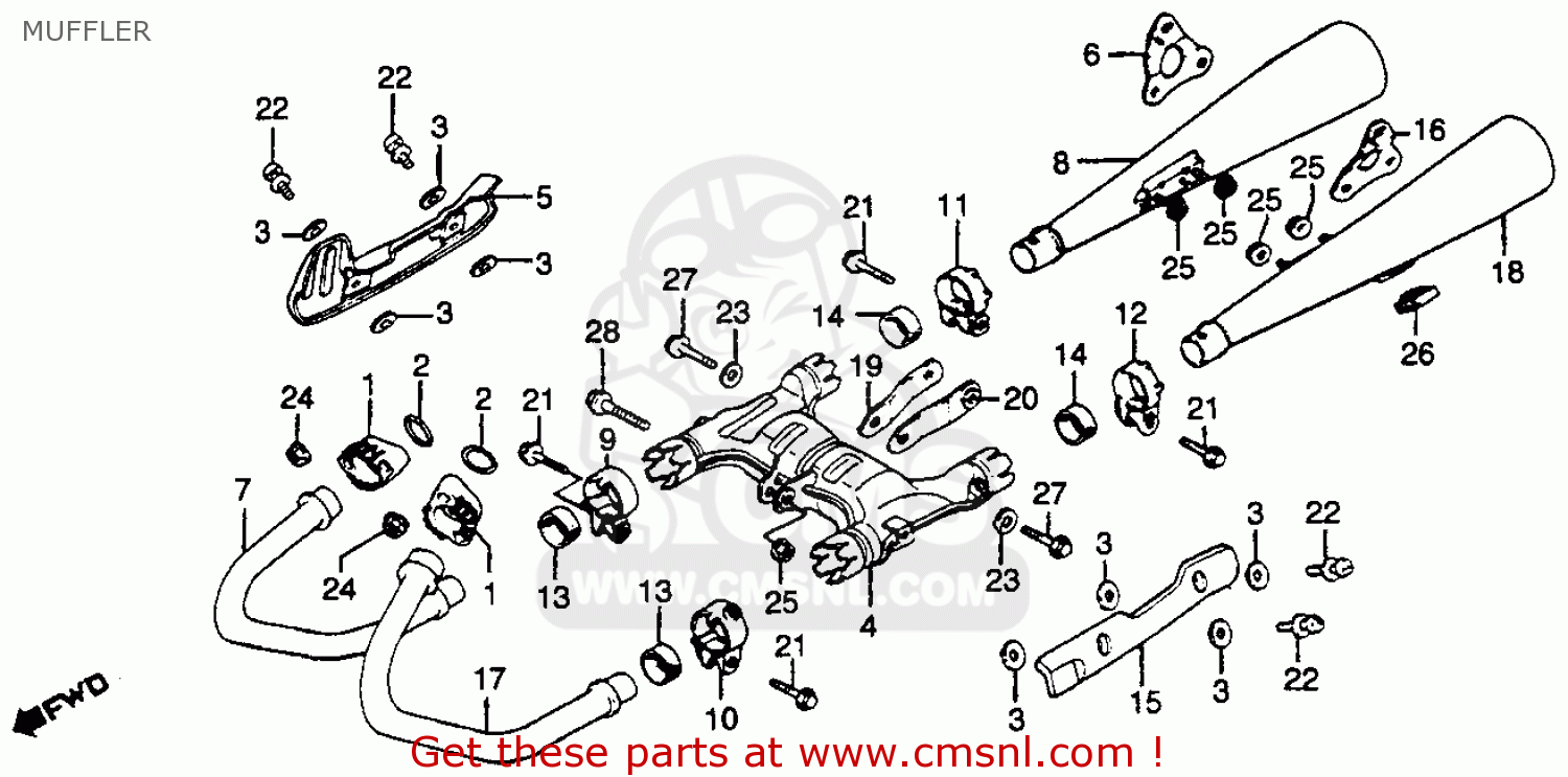 Honda GL500 SILVERWING 1981 (B) USA parts lists and schematics
