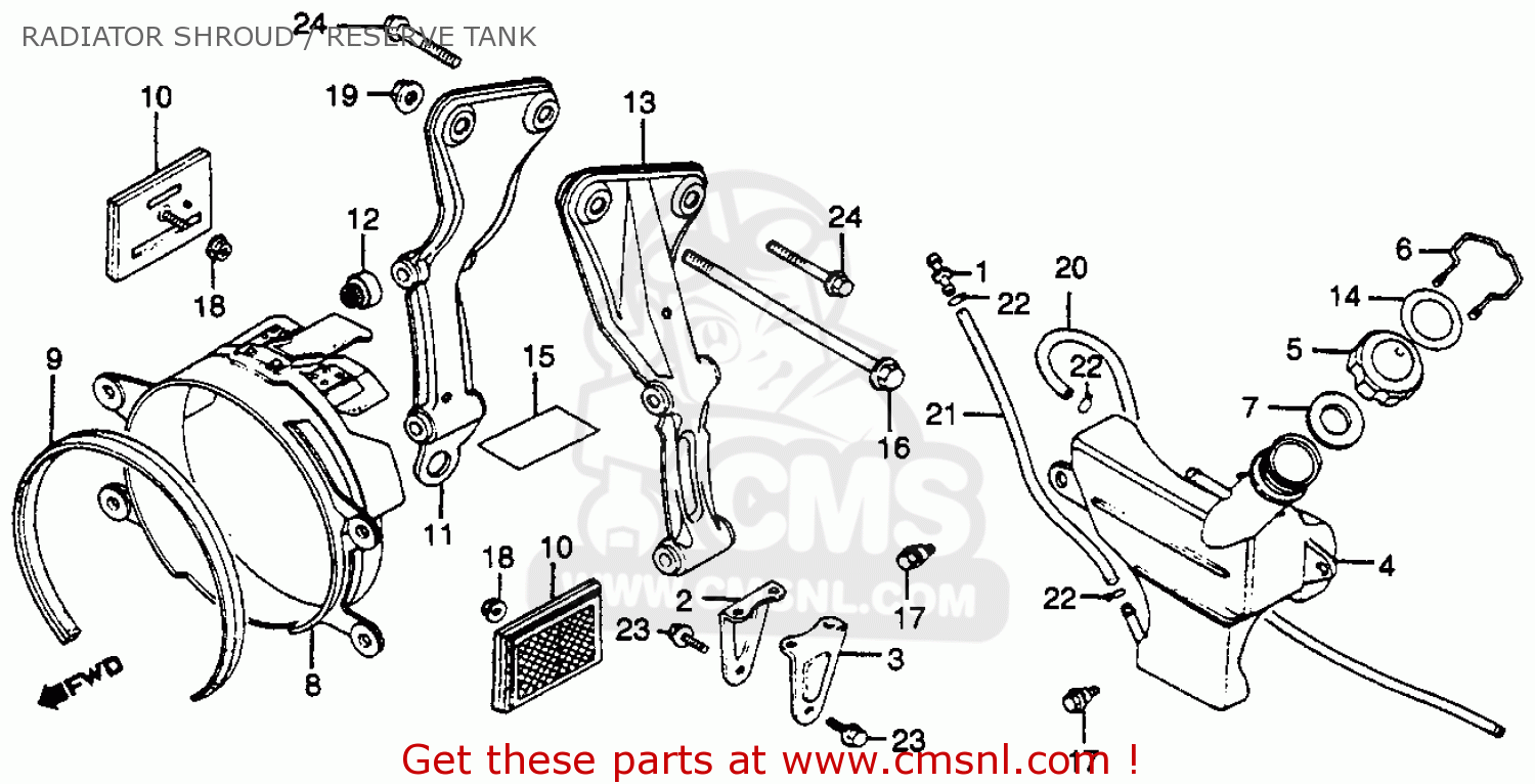 Honda Honda GL500 SILVERWING 1981 (B) USA parts lists and schematics