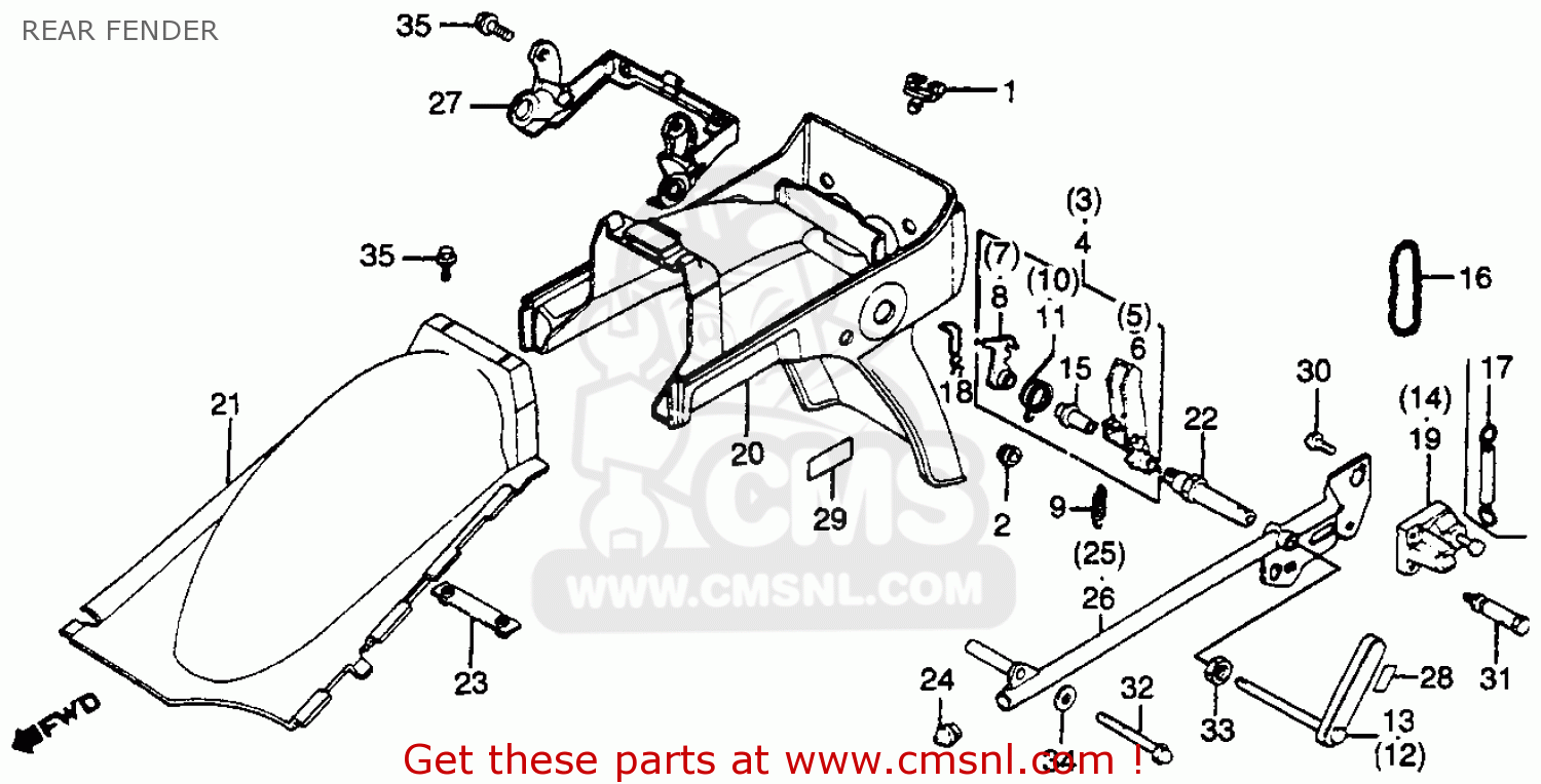 Honda Honda GL500 SILVERWING 1981 (B) USA parts lists and schematics