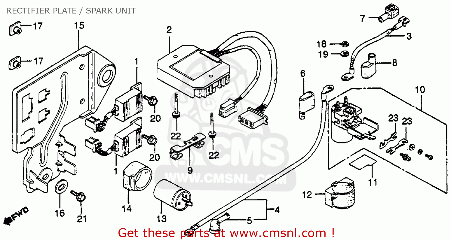 Honda GL500 SILVERWING 1982 (C) USA parts lists and schematics