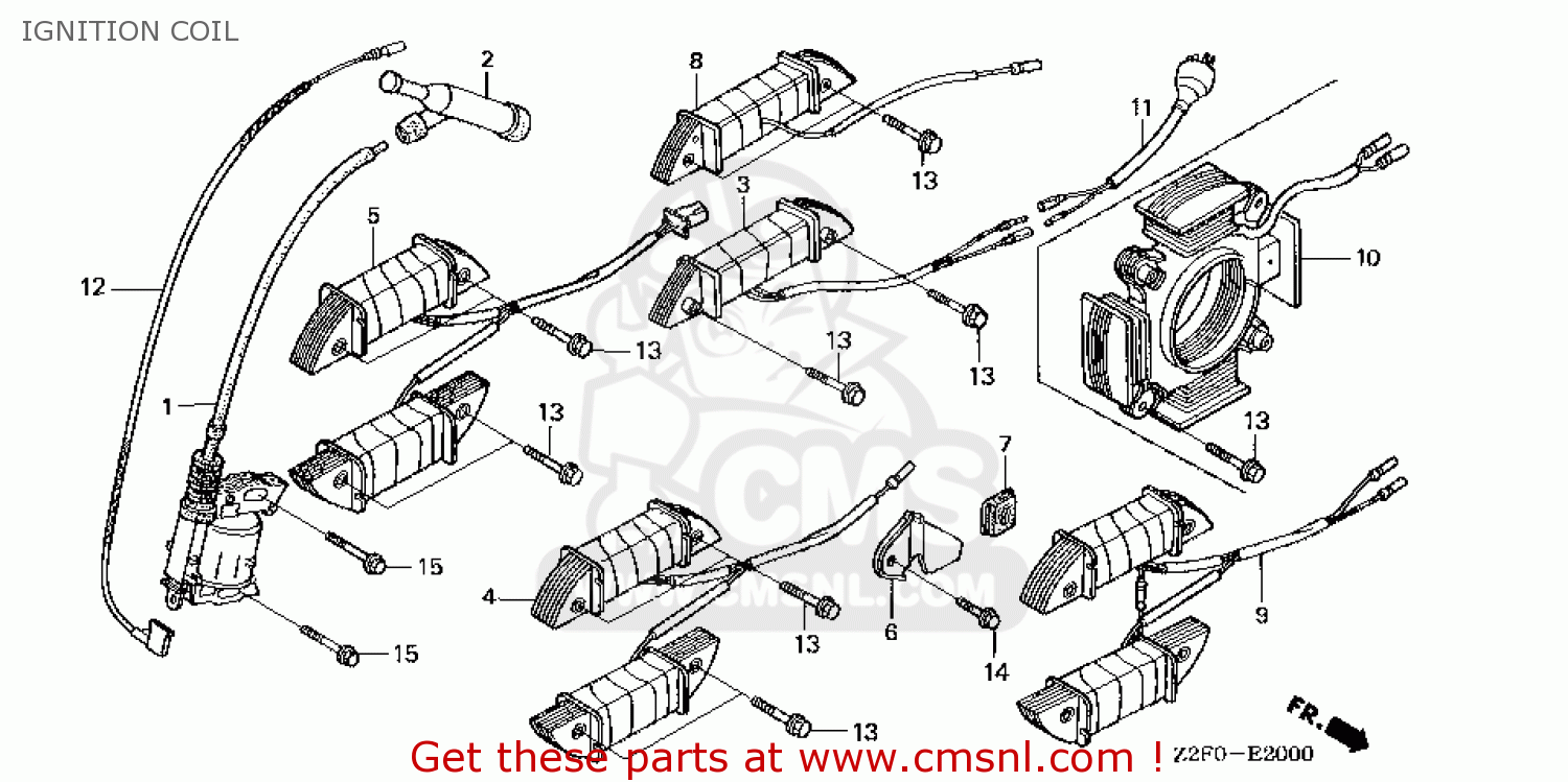 Honda GX160\SX4\14Z2F403 IGNITION COIL buy IGNITION COIL spares online