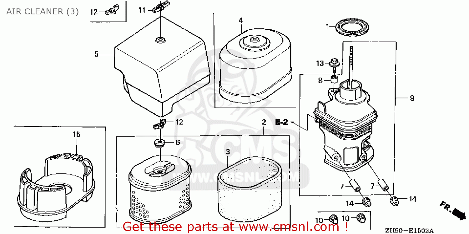 Honda Gx270\qaq4\14zh90e9 Air Cleaner (3) - Buy Air Cleaner (3) Spares 